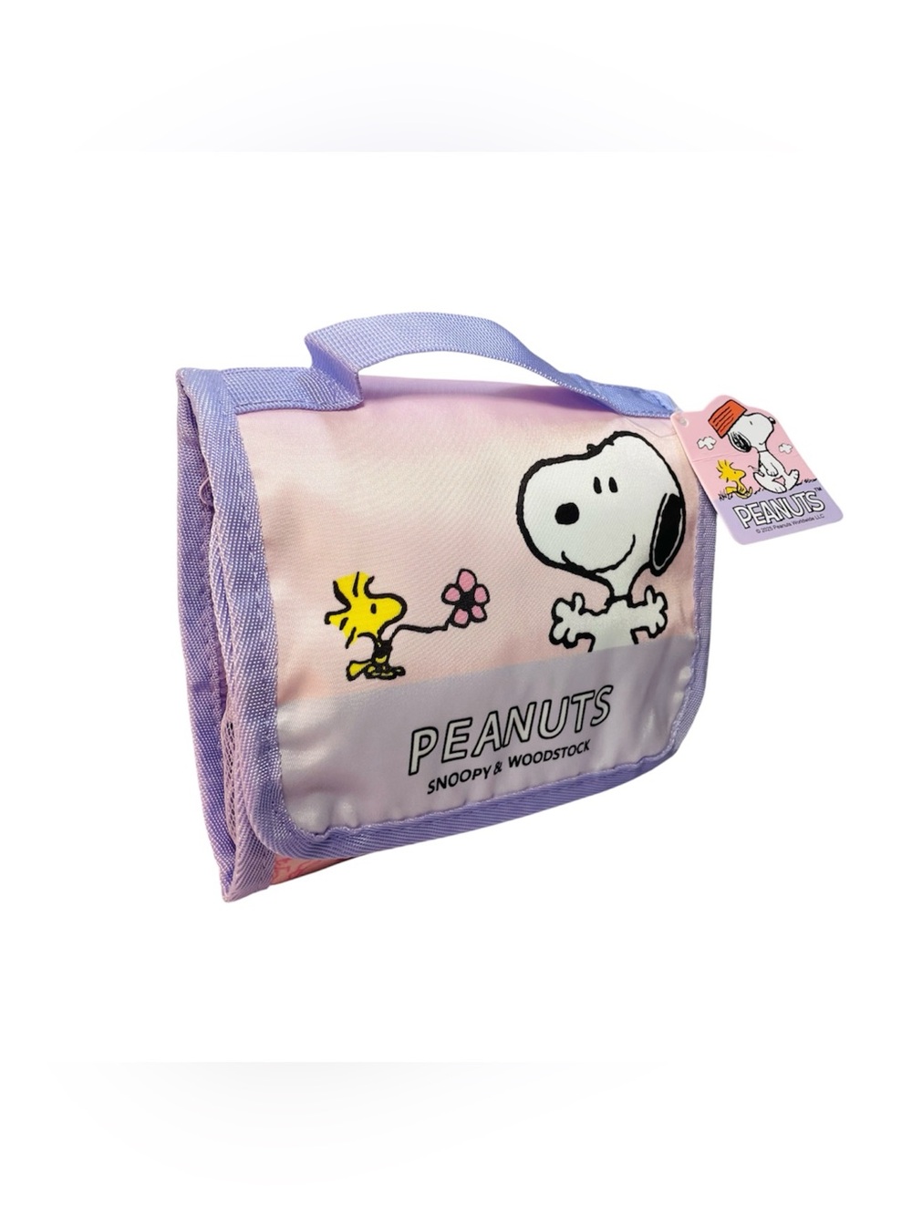 Snoopy Woodstock Peanuts Toiletry Travel Bag Makeup Cosmetic Pouch Organizer NEW - Picture 2 of 6